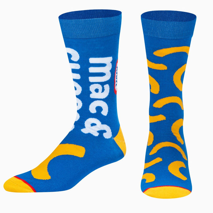 "Kraft Mac & Cheese" Cotton Crew Socks by ODD Sox