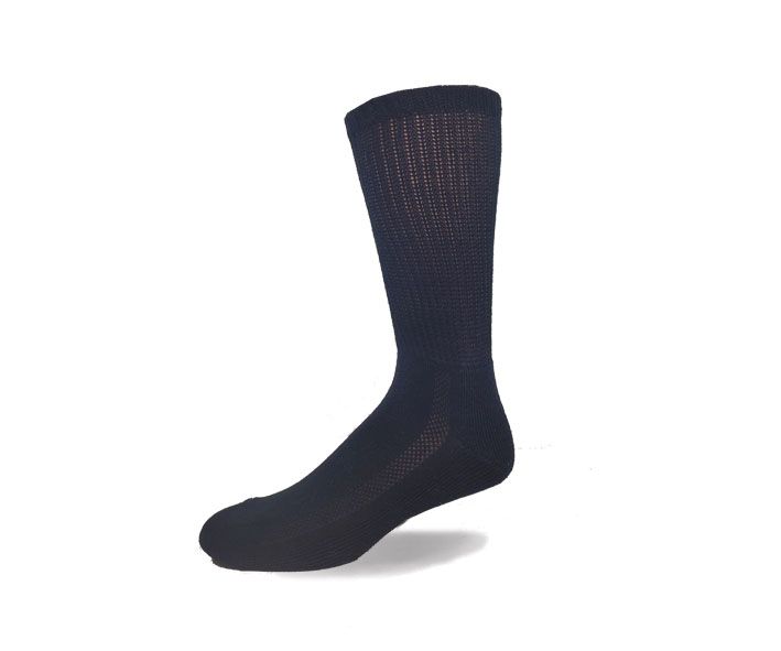 Cotton Casual "Half Cushion Sole" Diabetic Socks by Wellness