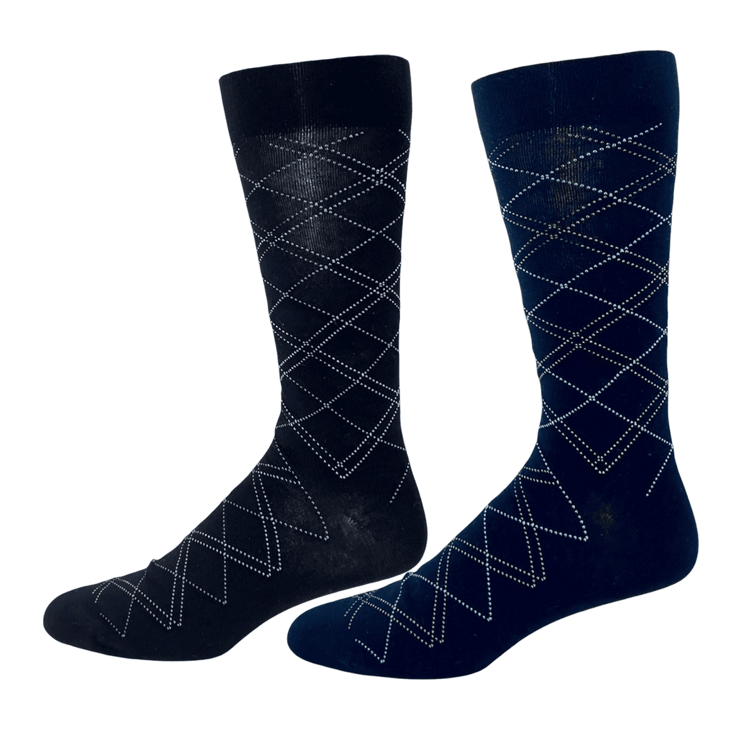 Chaussettes diabétiques en bambou « Diamond Block » de Wellness - Grande