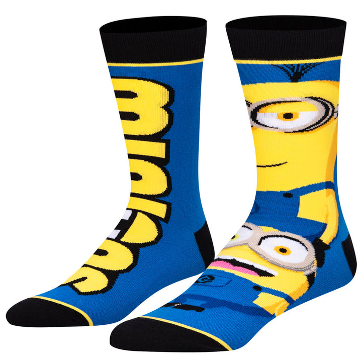 "Minions" Cotton Blend Crew Socks by ODD Sox