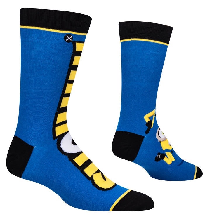 "Minions" Cotton Blend Crew Socks by ODD Sox