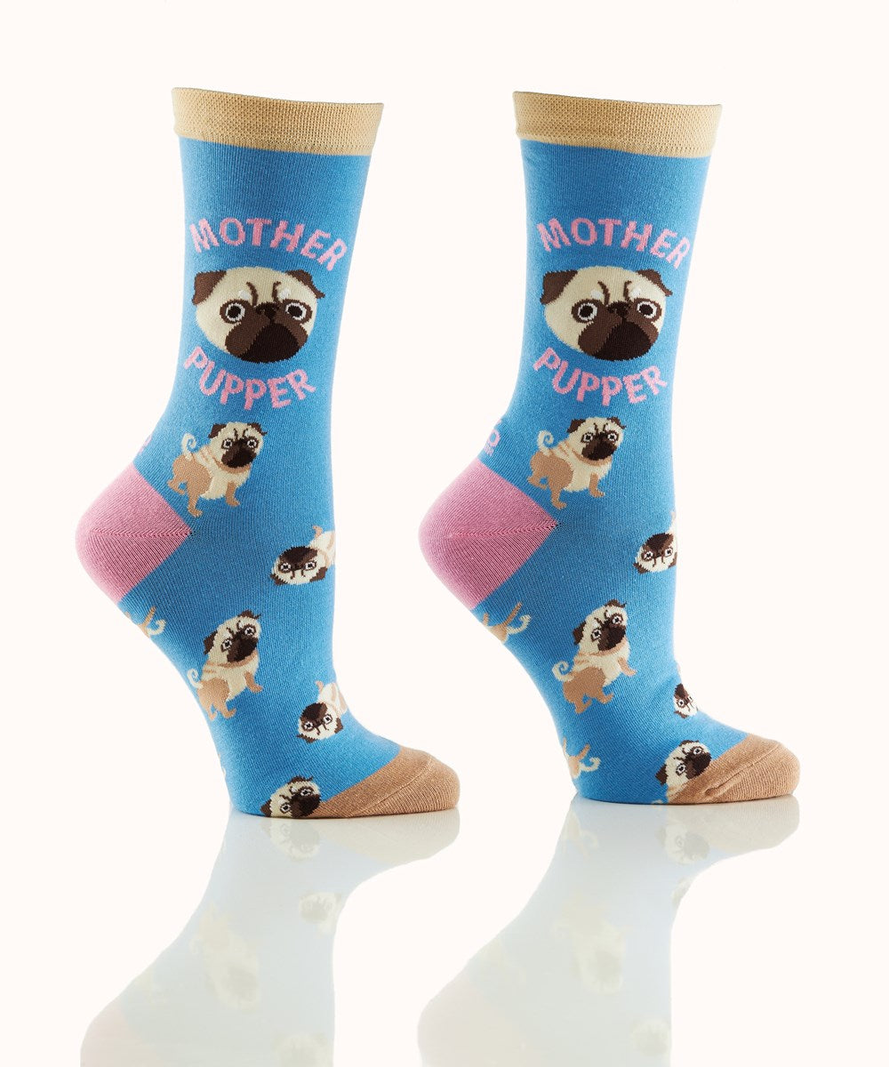 Chaussettes en coton « Mother Pupper » par YO Sox - Medium