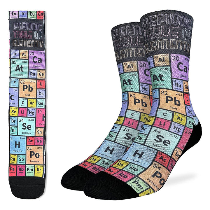 Chaussettes « Tableau périodique des éléments » par Good Luck Sock - Taille L