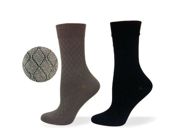 Chaussettes pour diabétiques en bambou unies de Wellness - Medium 