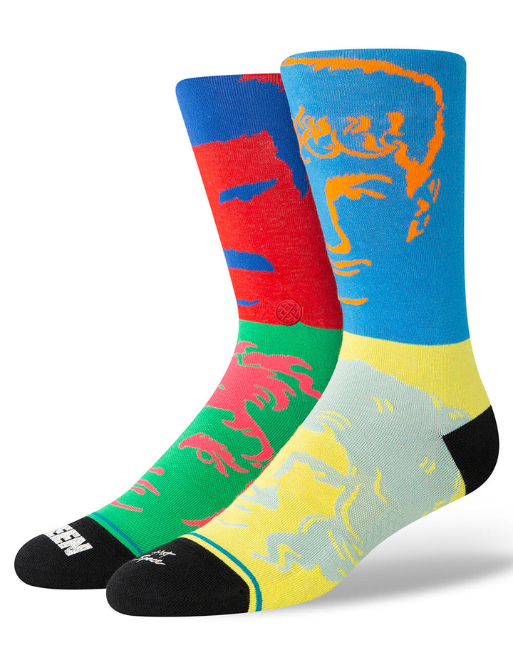 Stance "Hot Space" Combed Cotton Blend Crew Socks