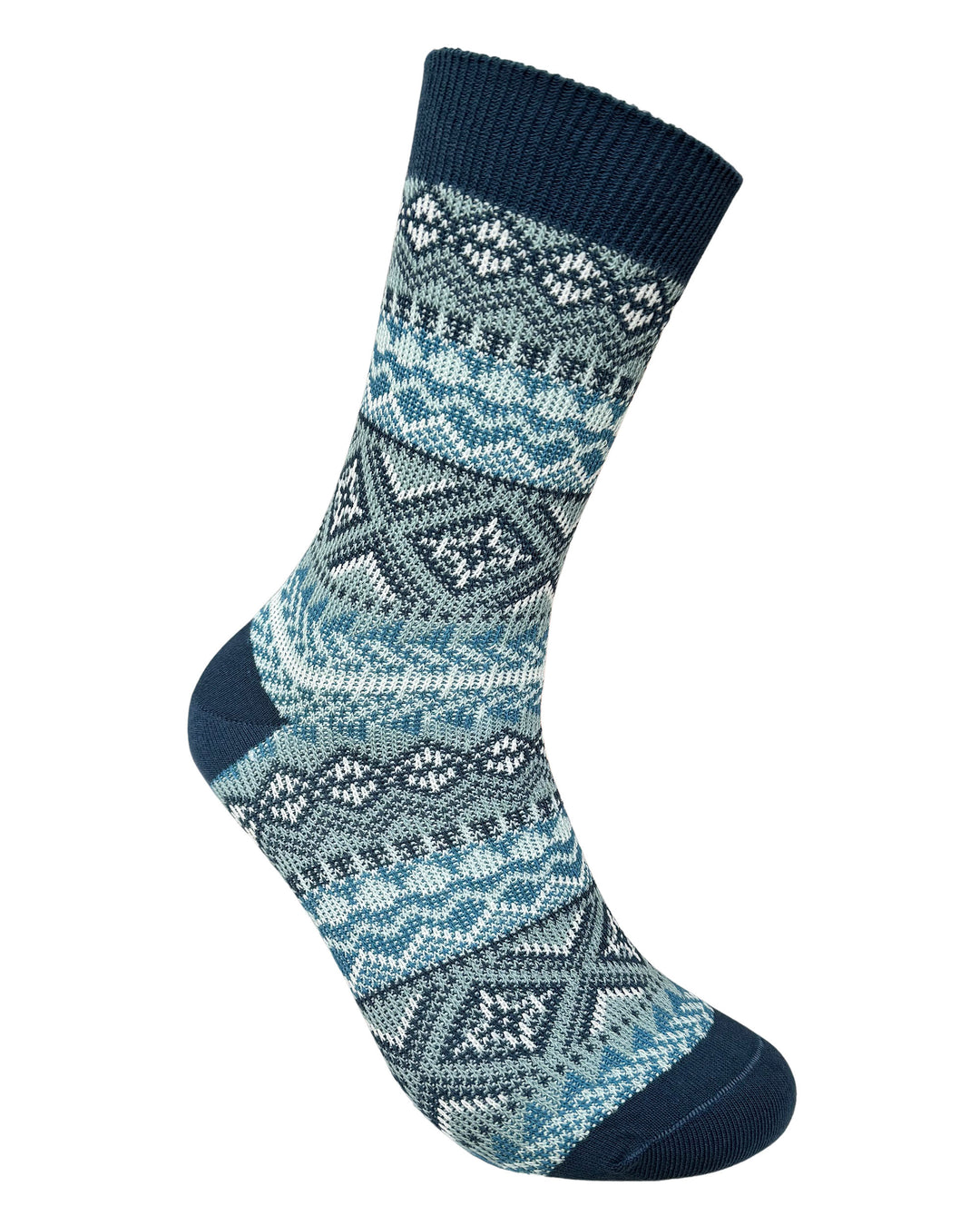 Vagden Jacquard Pattern B Cotton Casual Socks - Medium