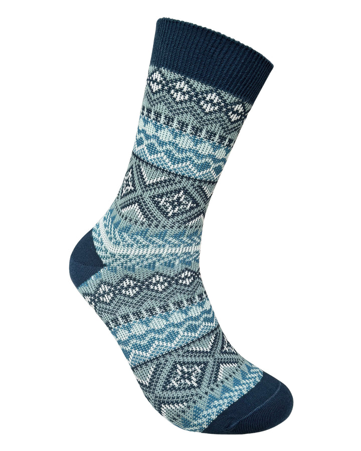 Vagden Jacquard Pattern B Cotton Casual Socks - Medium