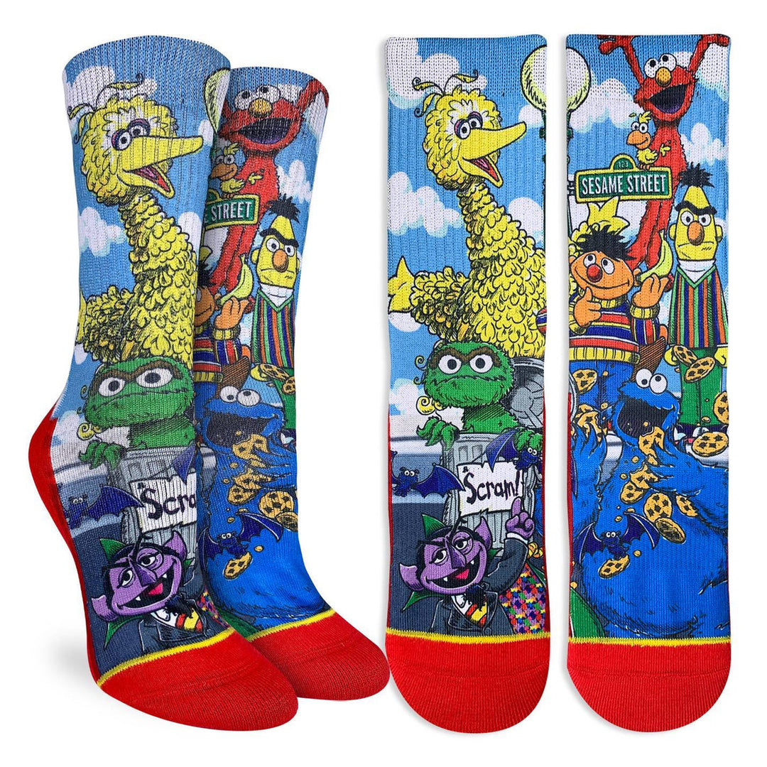 "Sesame Street Family" Crew Socks by Good Luck Sock