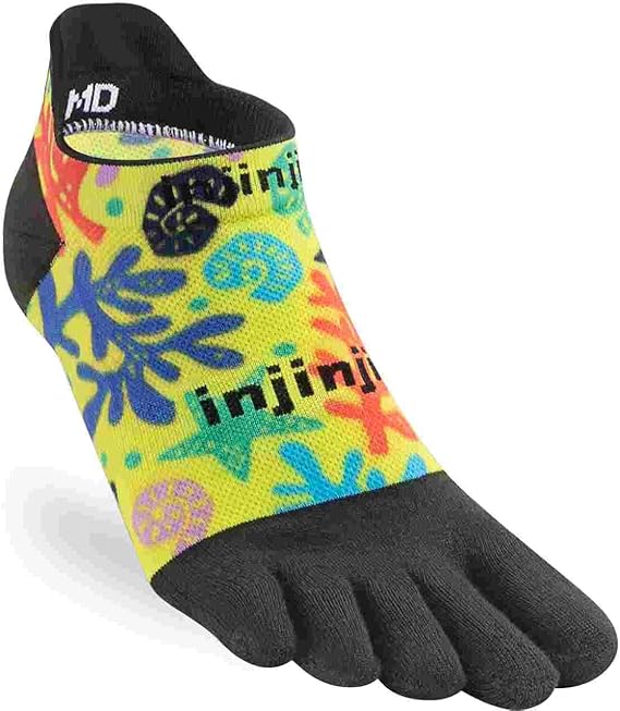 Injinji Run Lightweight No-Show Toe Socks- Unisex