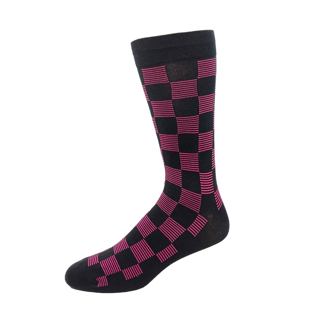 "Stripe Check" Dress sock by Vagden