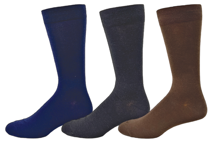 Copper-Infused Plain Crew Socks by KEY