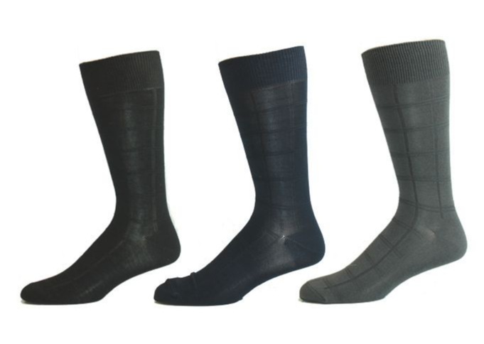 Chaussettes en bambou « Plain » de Point Zero-Large 