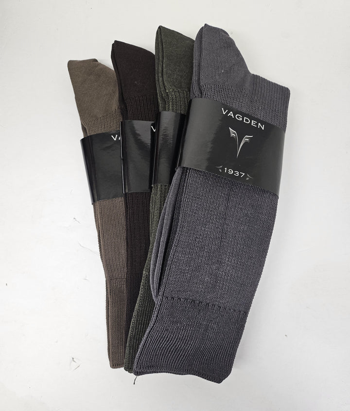 2 PAIR - Vagden 65% Mercerized Cotton Dress Socks (CLEARANCE)