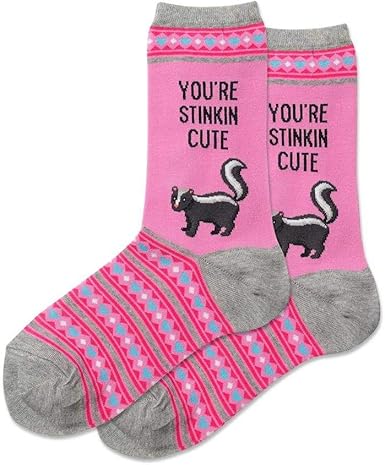 Chaussettes mi-mollet « You're Stinkin Cute » par Hot Sox 