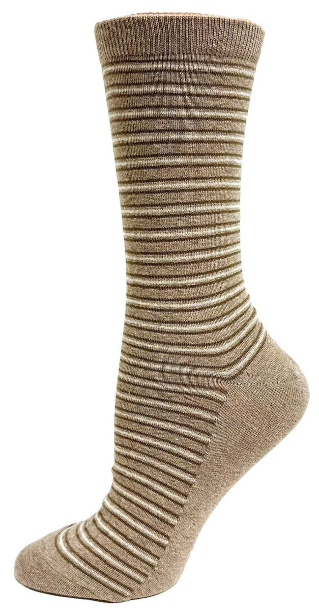 Key’s "Stripe Design" Cotton Dress Sock