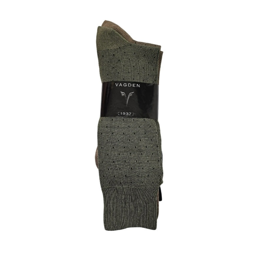 2 PAIR - Men's Cross Mercerized Cotton Dress Socks (XL) - CLEARANCE