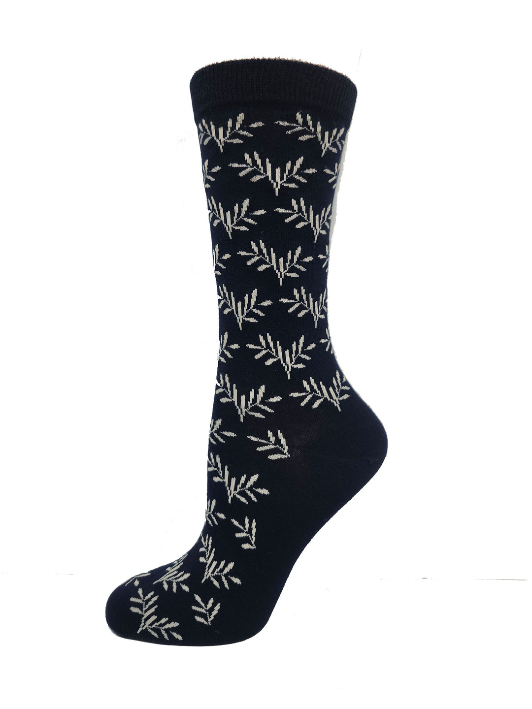 Chaussettes diabétiques non contraignantes « Feuilles » en bambou par Wellness - Medium