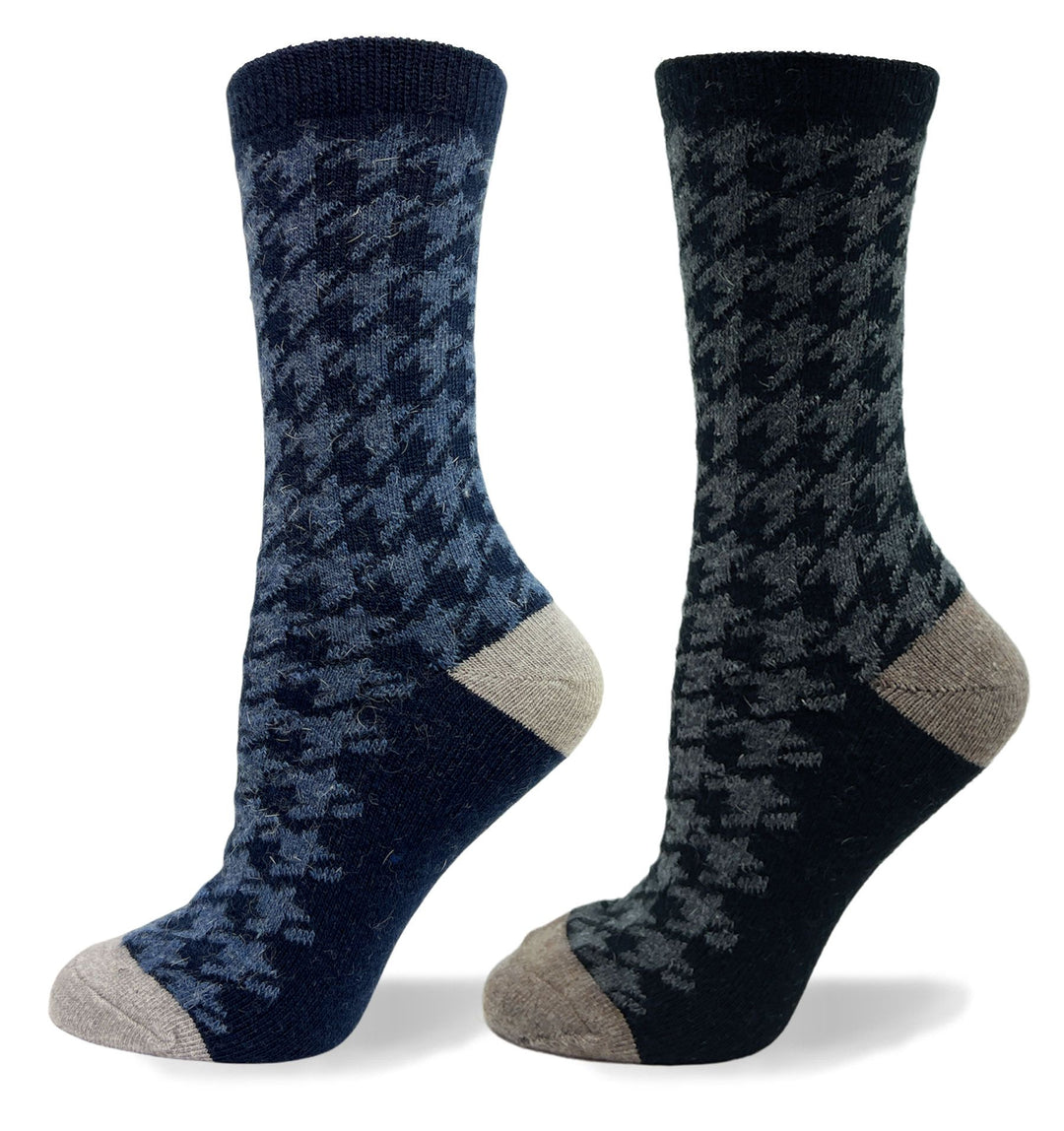 "Houndstooth" Dress Socks by Point Zero - Medium