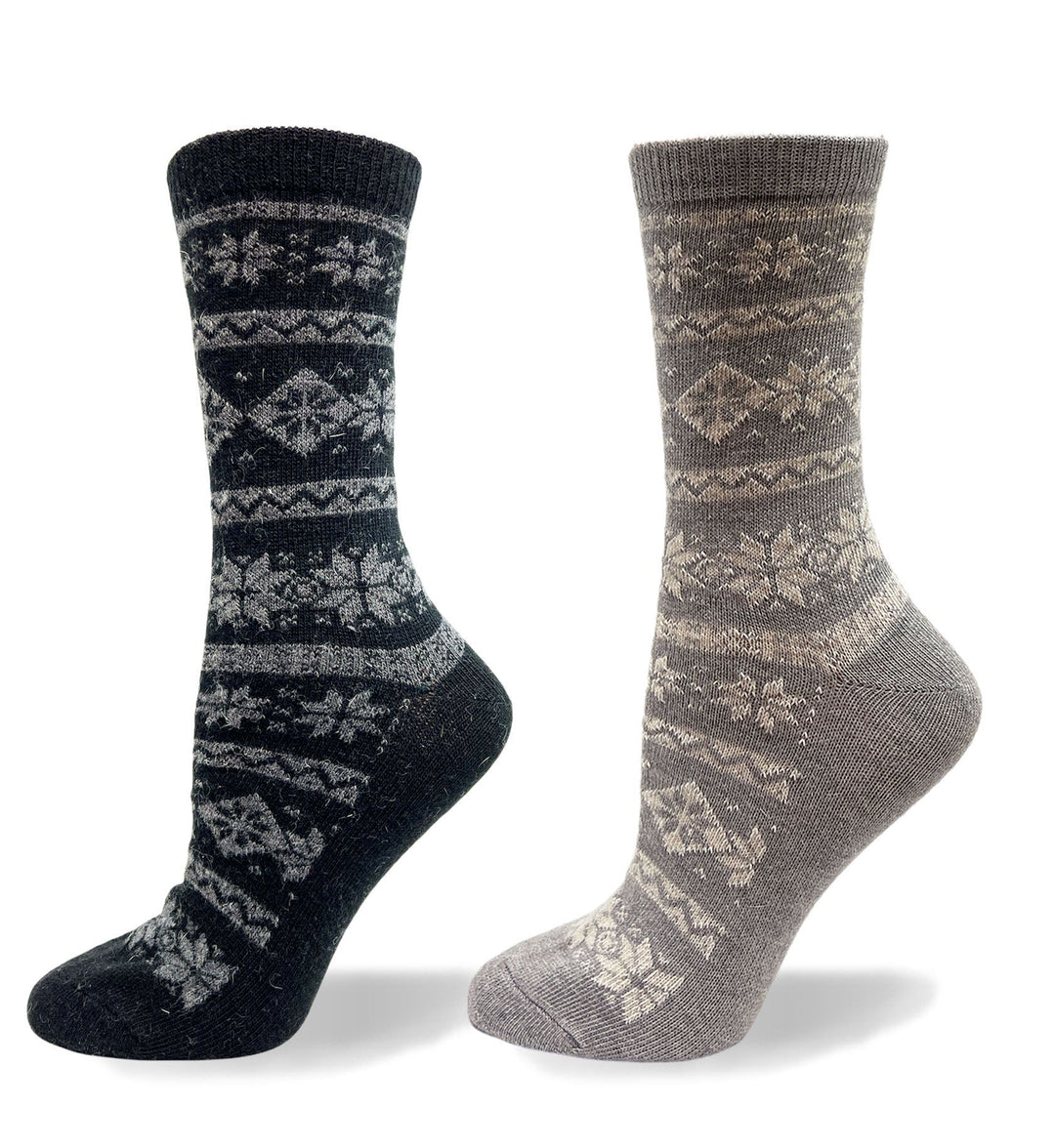"Snowflake" Dress Socks by Point Zero - Medium