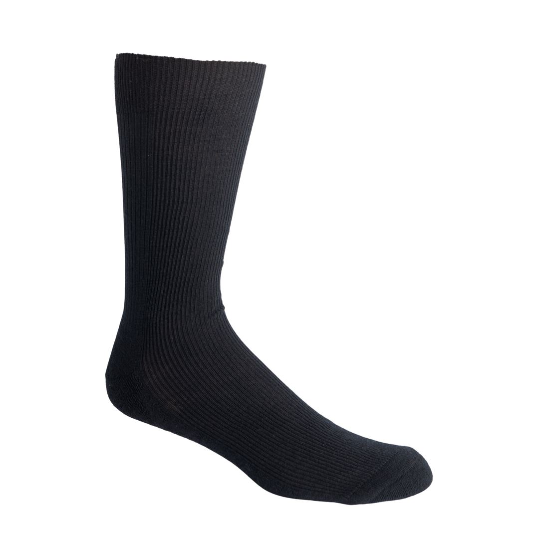 3 PAIR - J.B. Field's Men's Ribbed Bamboo Crew Dress Socks