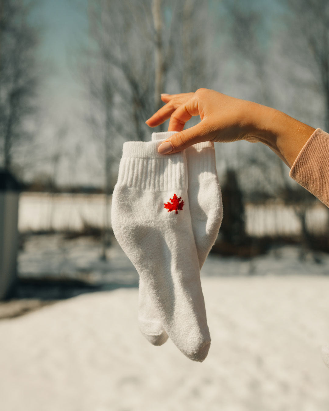 J.B. Field's Athletic "Canadian Maple Leaf" Bamboo Sport 1/4 Length