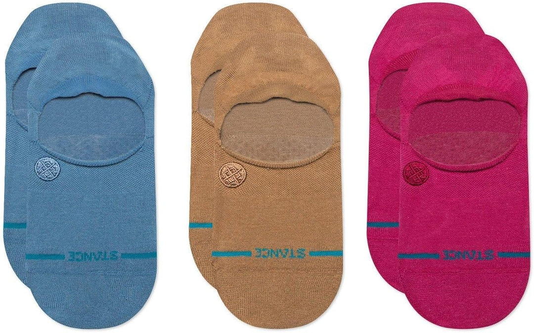 "Icon No Show 3-Pack" Combed Cotton Socks by Stance - Women's