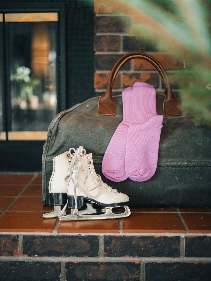 Chaussettes en laine mérinos 96 % pastel « Wool Weekender » pour femmes de JB Field (DÉGAGEMENT)