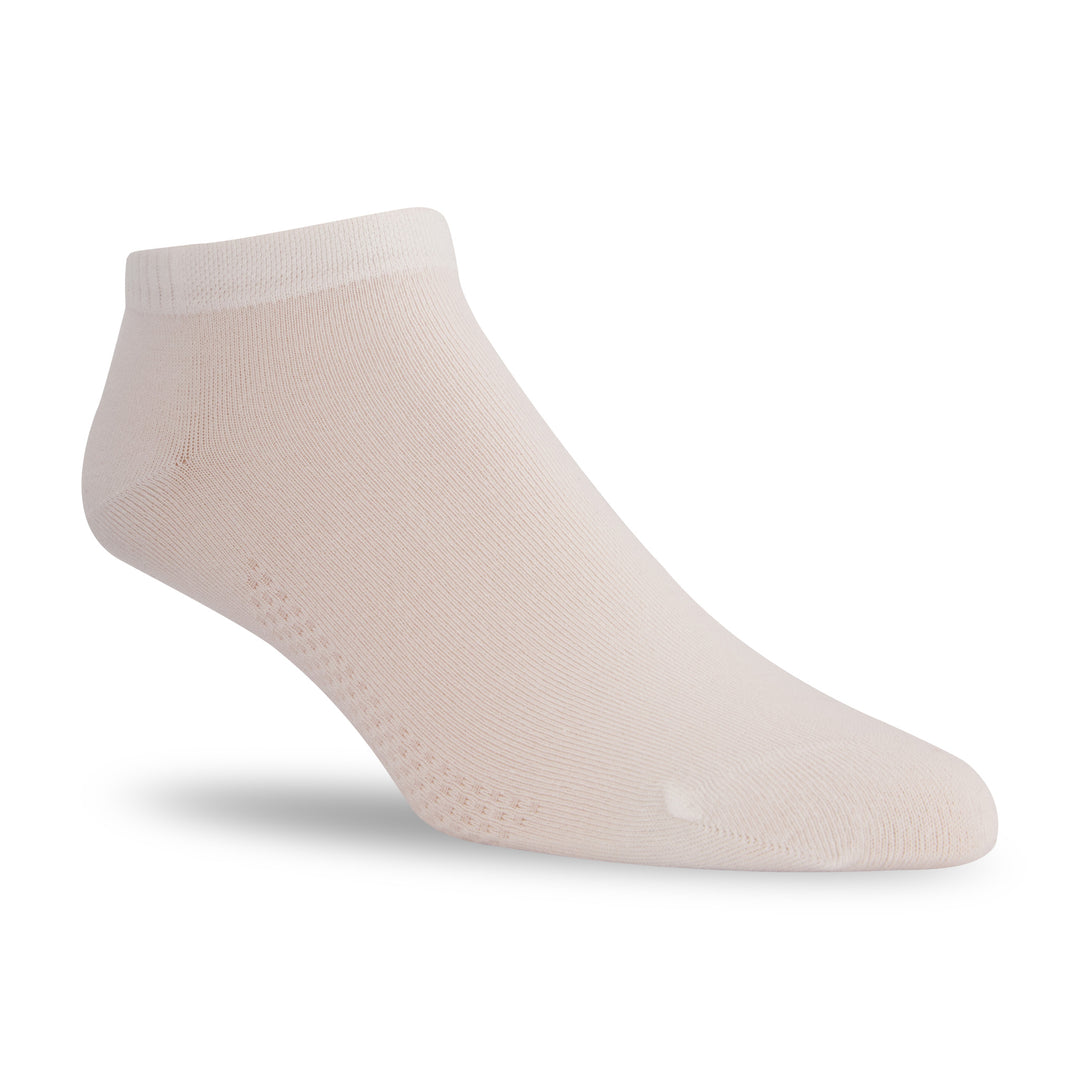 white bamboo ankle socks