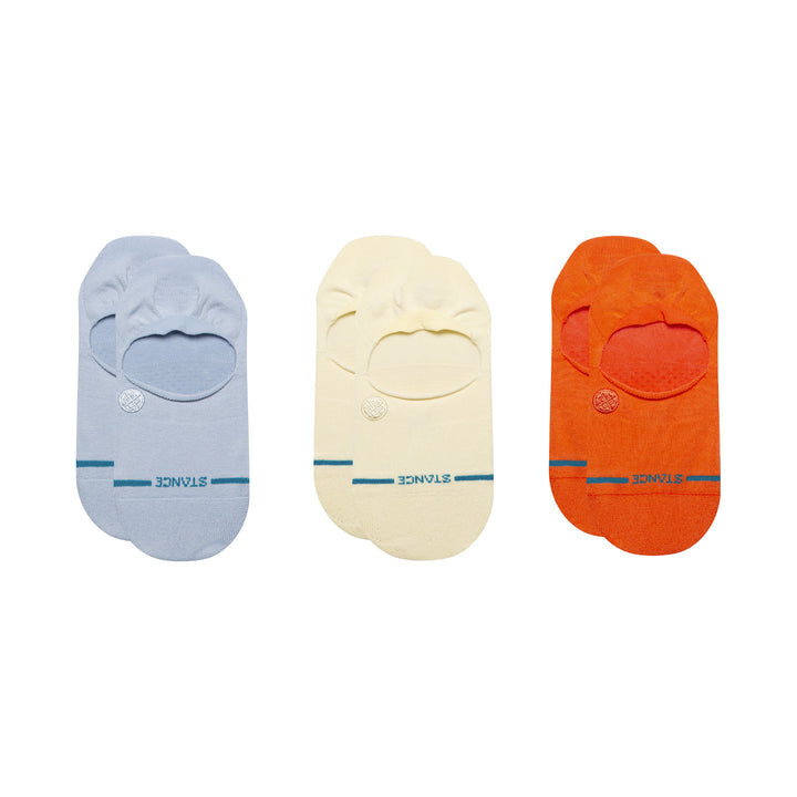 "Icon No Show 3-Pack" Combed Cotton Socks by Stance - Women's