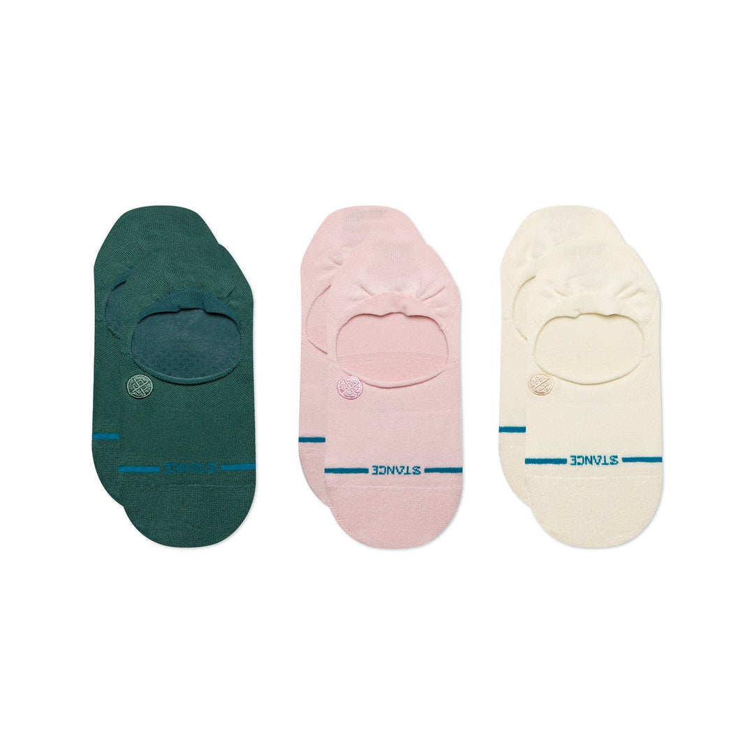 "Icon No Show 3-Pack" Combed Cotton Socks by Stance - Women's