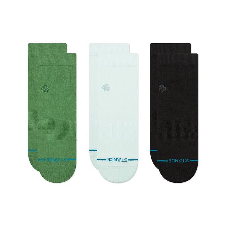 Stance "Icon Quarter 3 Pack" Combed Cotton Socks
