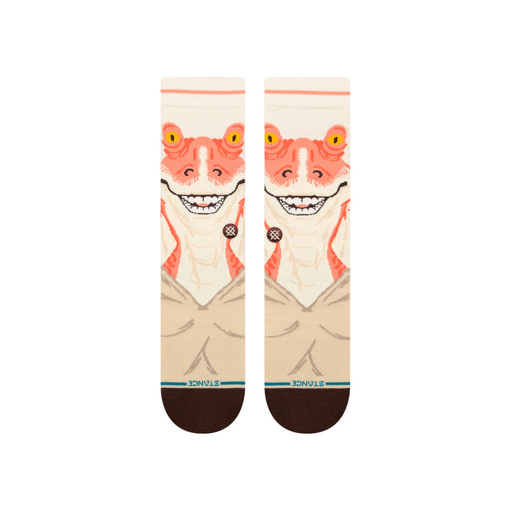 Chaussettes mi-mollet en coton peigné « Jar Jar Crew » de Stance x Star Wars 