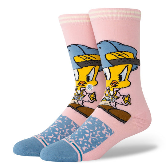 Stance x Looney Tunes "Tweety" Combed Cotton Blend Crew Socks