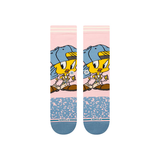 Stance x Looney Tunes "Tweety" Combed Cotton Blend Crew Socks