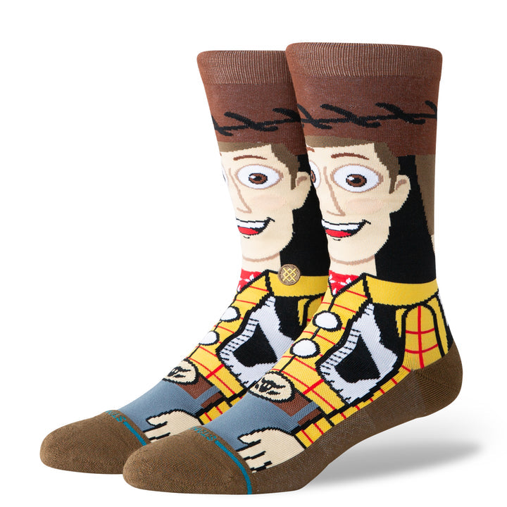 "Toy Story 5 x Stance Woody" Combed Cotton Crew Socks