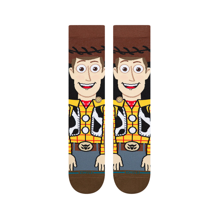 "Toy Story 5 x Stance Woody" Combed Cotton Crew Socks
