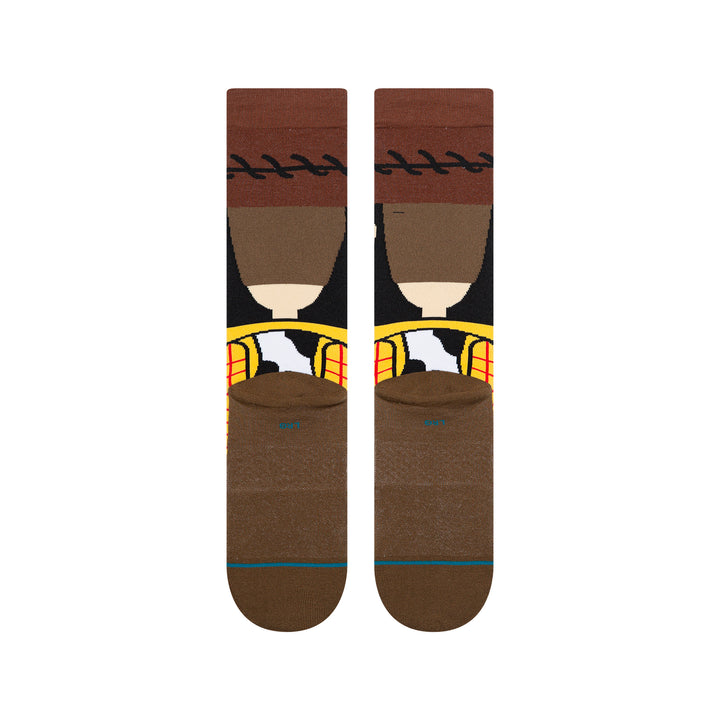 "Toy Story 5 x Stance Woody" Combed Cotton Crew Socks