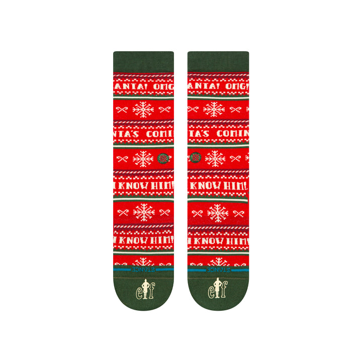 Elf x Stance "I Know Him" Crew Socks