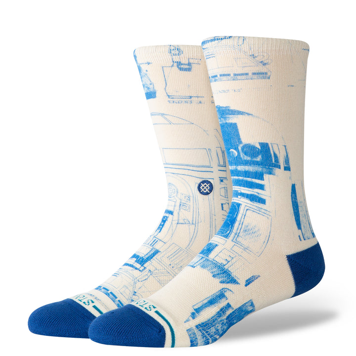 Stance x Star Wars "R2 D2" Combed Cotton Blend Crew Socks