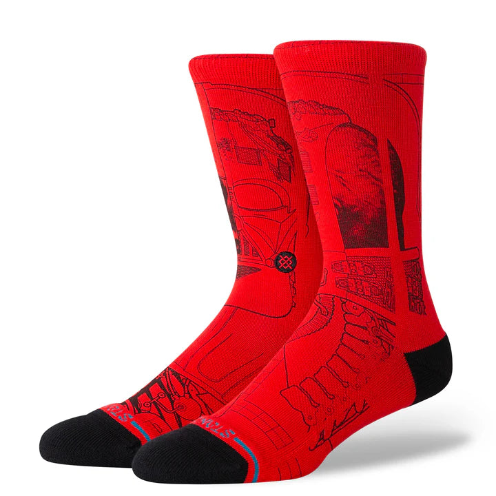 Stance x Star Wars "Vader" Combed Cotton Blend Crew Socks