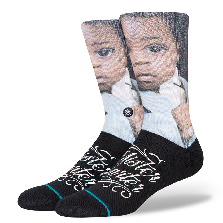 Chaussettes mi-mollet en polyester Stance x Lil Wayne « Mister Carter » 