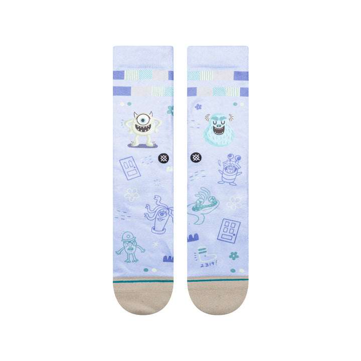 Stance x Pixar Disney 100  "Monsters by R Bubnis" Crew Socks