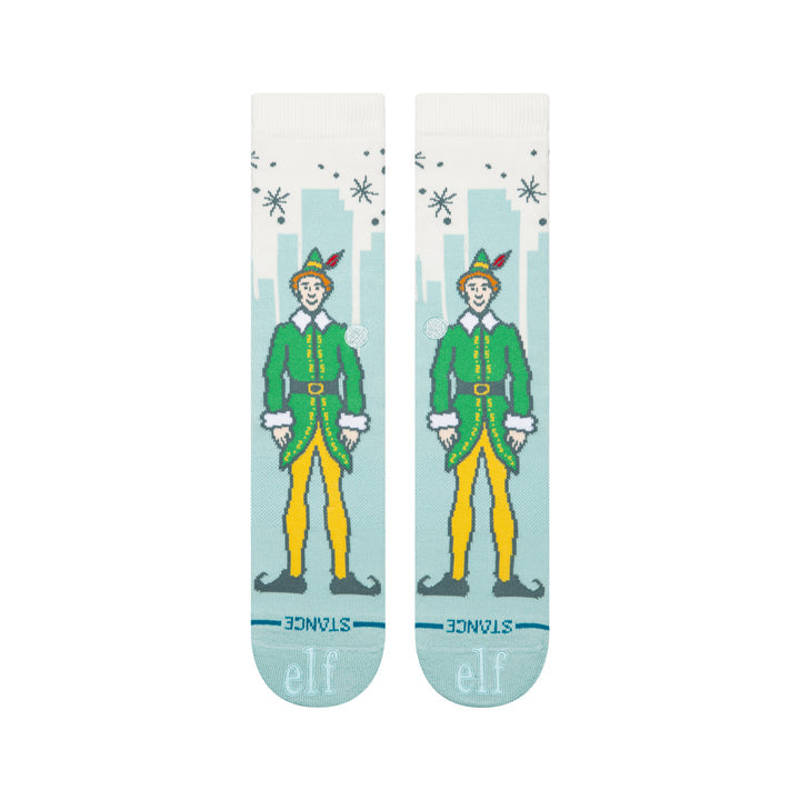 Elf x Stance "Big City Elf" Combed Cotton Blend Crew Socks