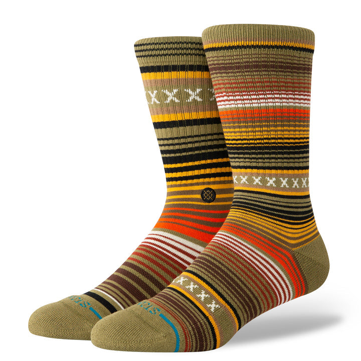 Stance "Curren ST" Striped Combed Cotton Blend Socks