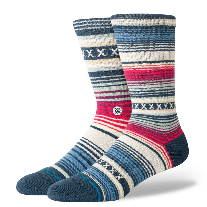 Stance "Curren ST" Striped Combed Cotton Blend Socks