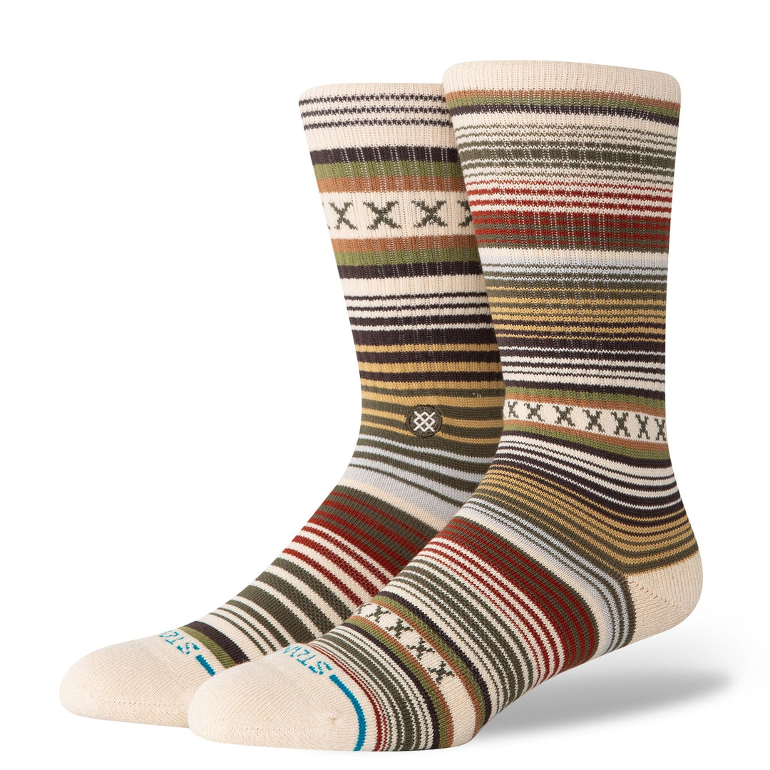 Stance "Curren ST" Striped Combed Cotton Blend Socks