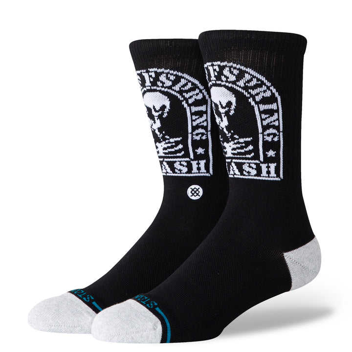 Stance "Smashed" Combed Cotton Blend Crew Socks
