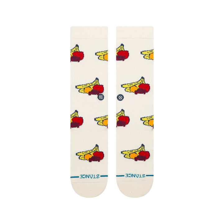 "Fruits" Combed Cotton Crew Socks by Stance
