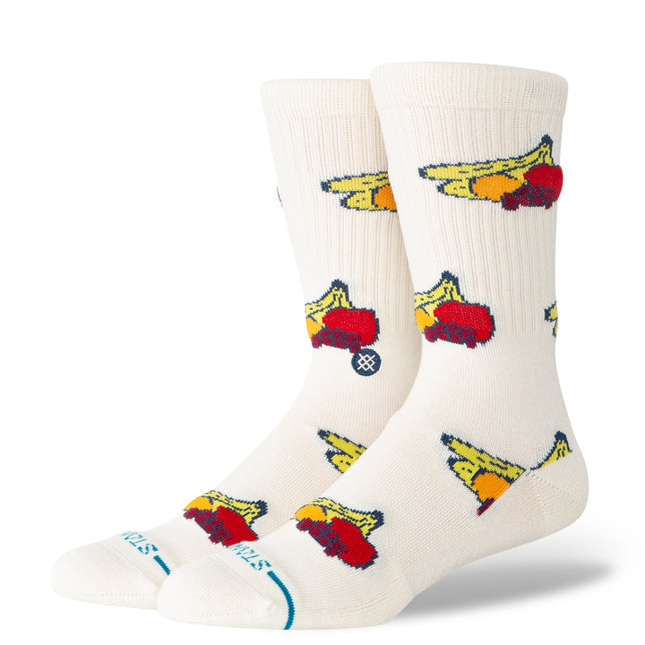 "Fruits" Combed Cotton Crew Socks by Stance