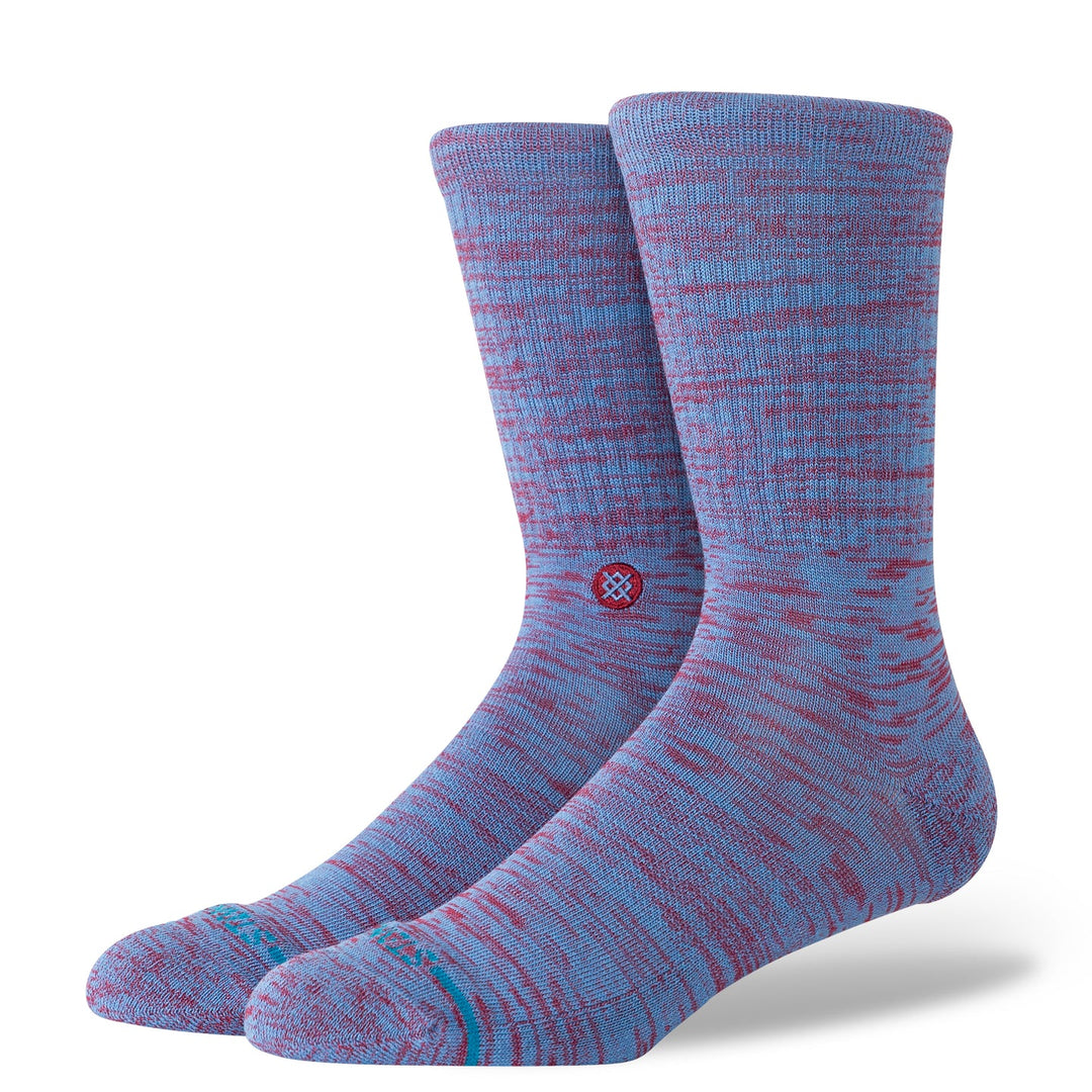 "Marled" Combed Cotton Blend Crew Socks by Stance